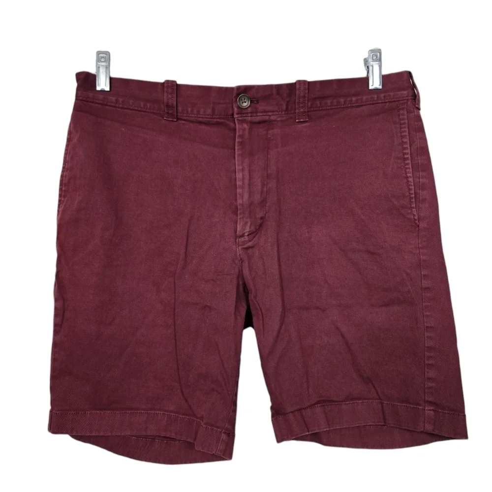 J. Crew Mercantile Flex Dark Red Shorts 34